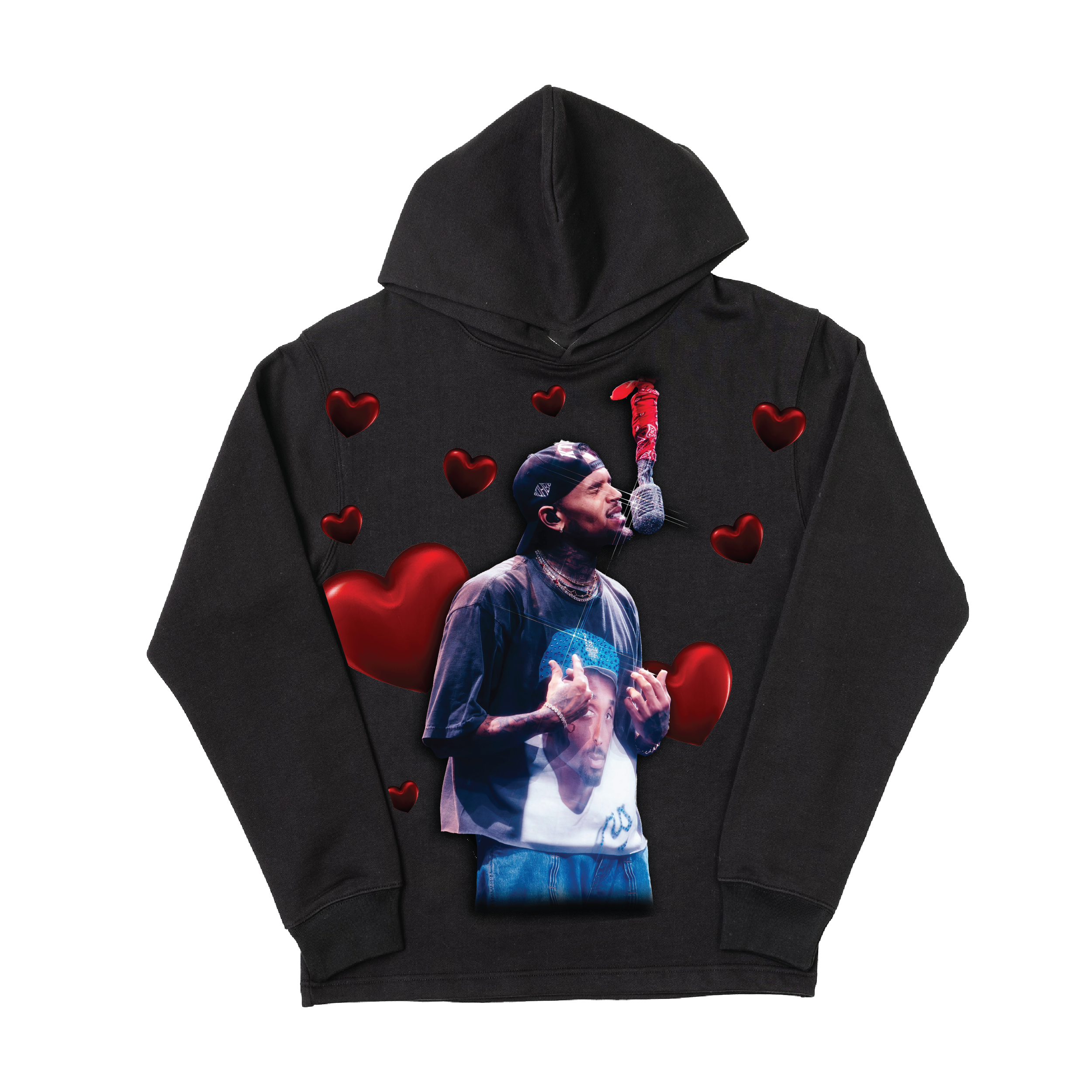 HEARTFELT BLACK HOODIE