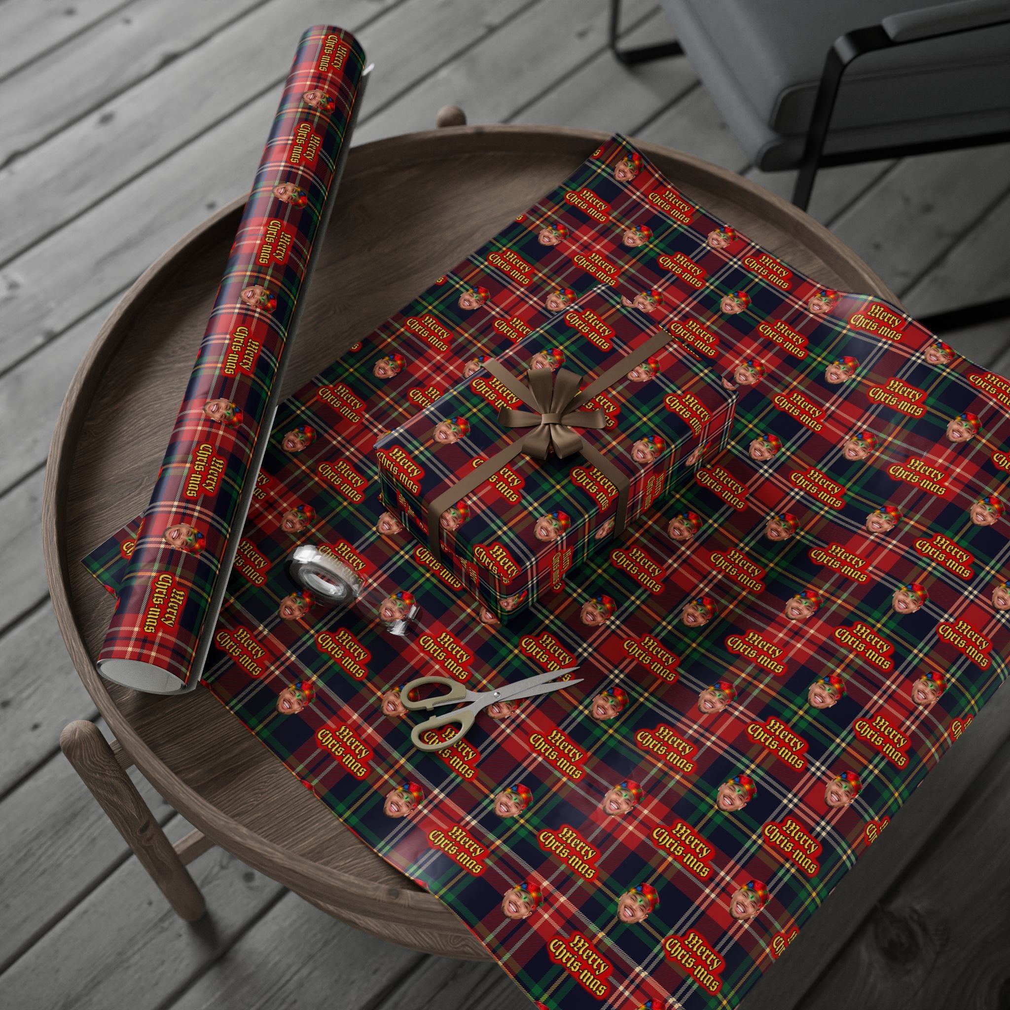 MERRY CHRIS-MAS WRAPPING PAPER