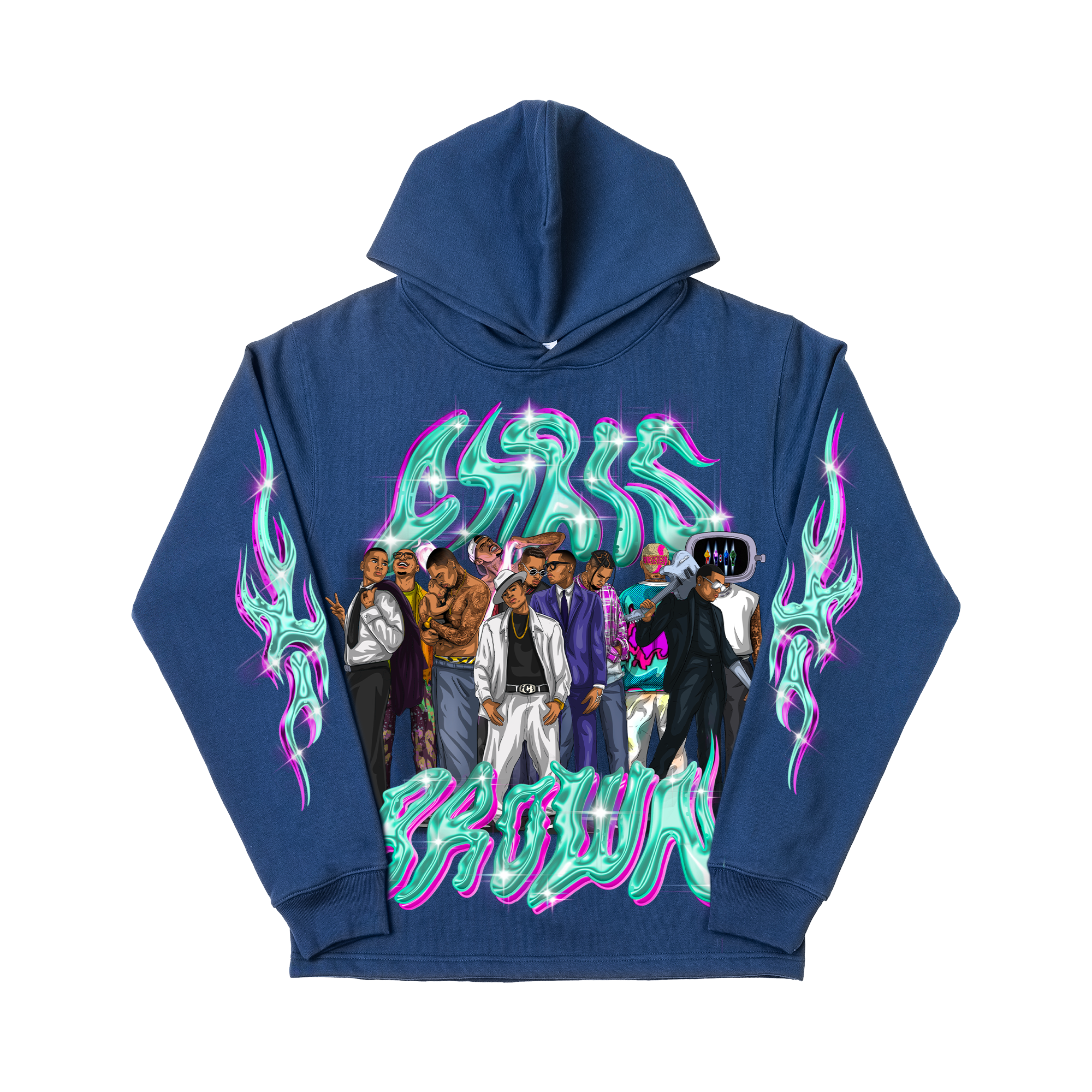 20 YEARS OF CHRIS BROWN BY HULIO HOODIE