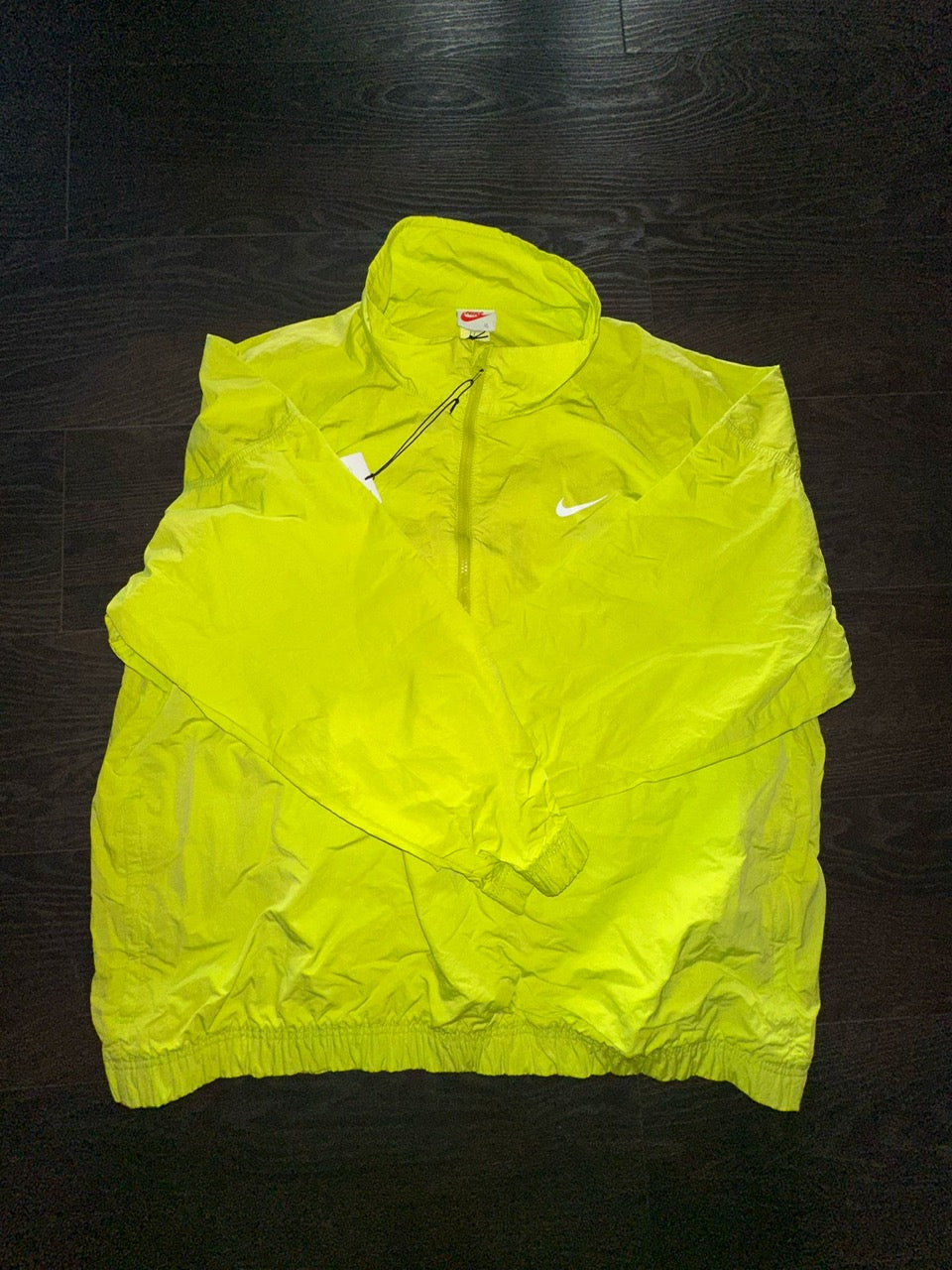 Chris Brown's Stussy Nike Neon Windbreaker Jacket