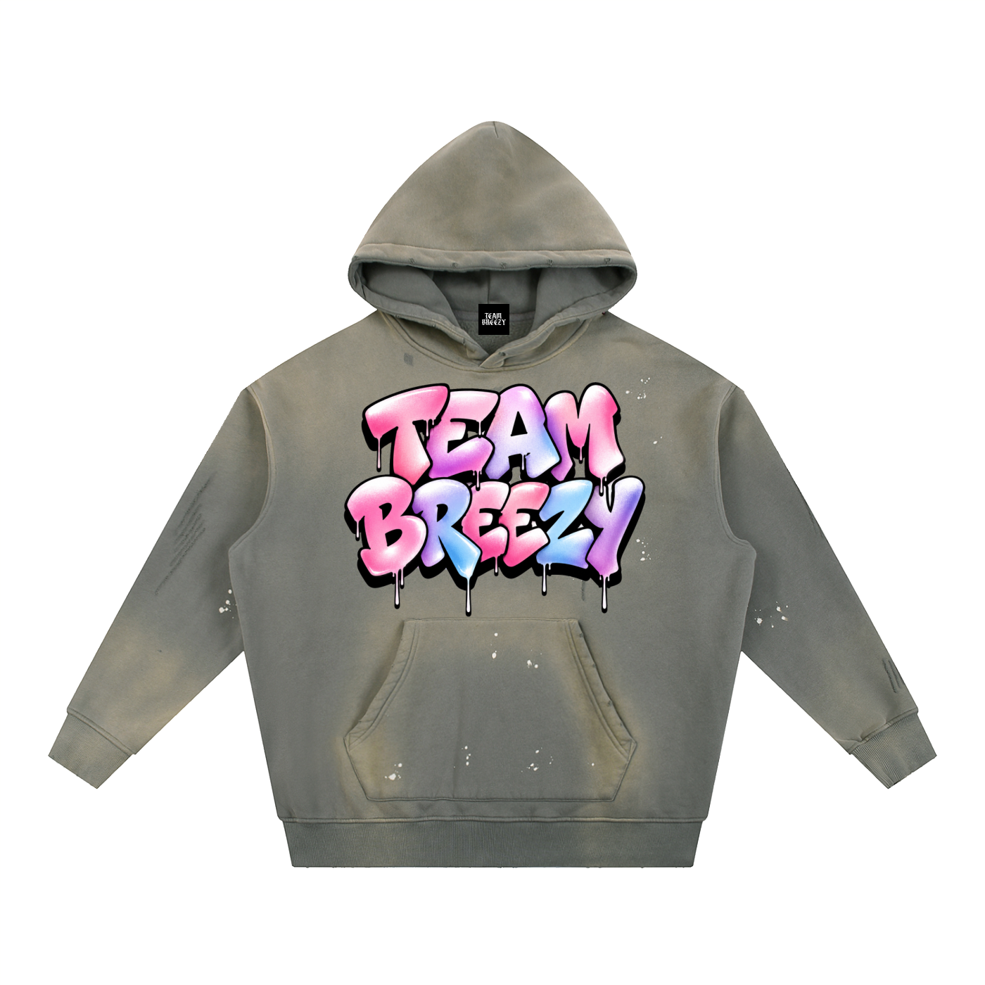 TEAM BREEZY BUBBLE LETTERS HOODIE