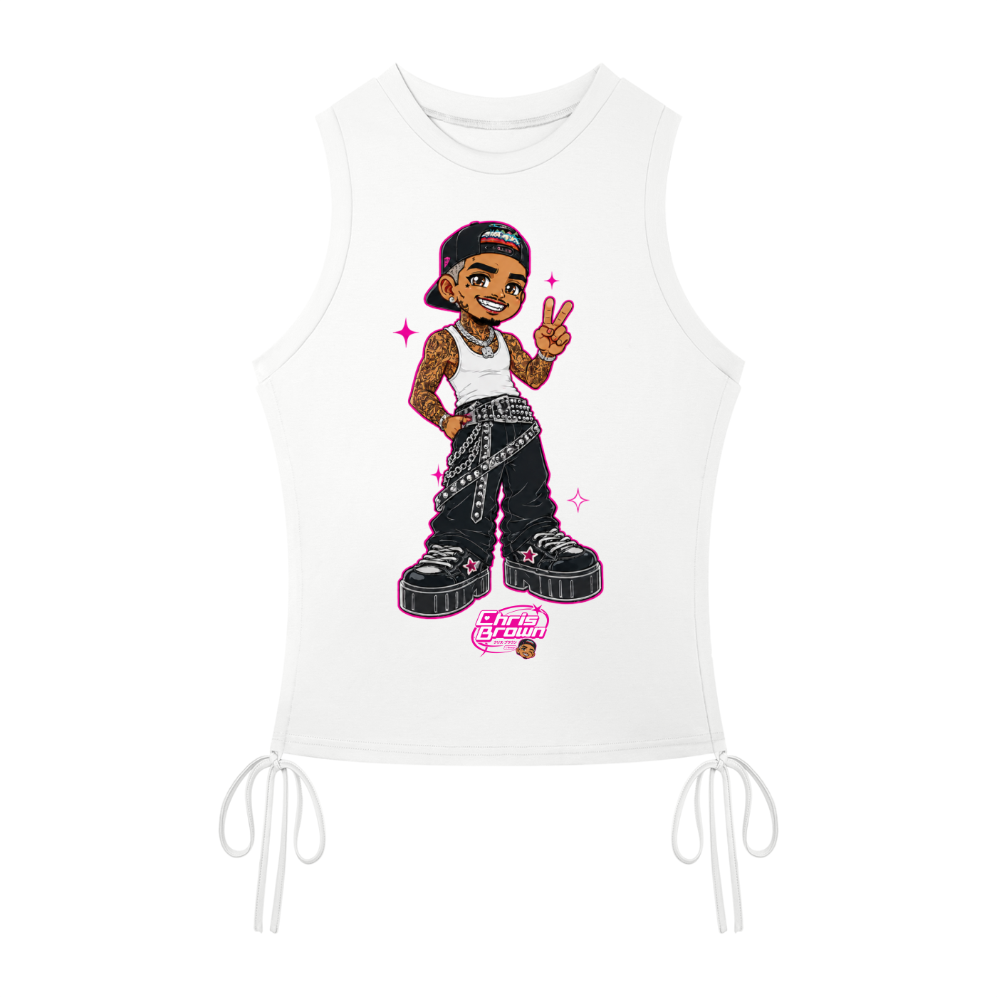 ANIME BREEZY Women’s Drawstring Tank Top