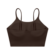 BROWN ALBUM Spaghetti Strap Yoga Sports Bra