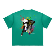 F.A.M.E. 15TH ANNIVERSARY SPLATTER Sun Fade Raw Edge S/S T-Shirt