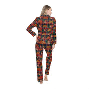 MERRY CHRIS-MAS PLAID WOMEN'S SATIN PAJAMAS