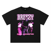 BREEZY R&B LEGENDS Heavyweight Drop Shoulder Cotton T-Shirt
