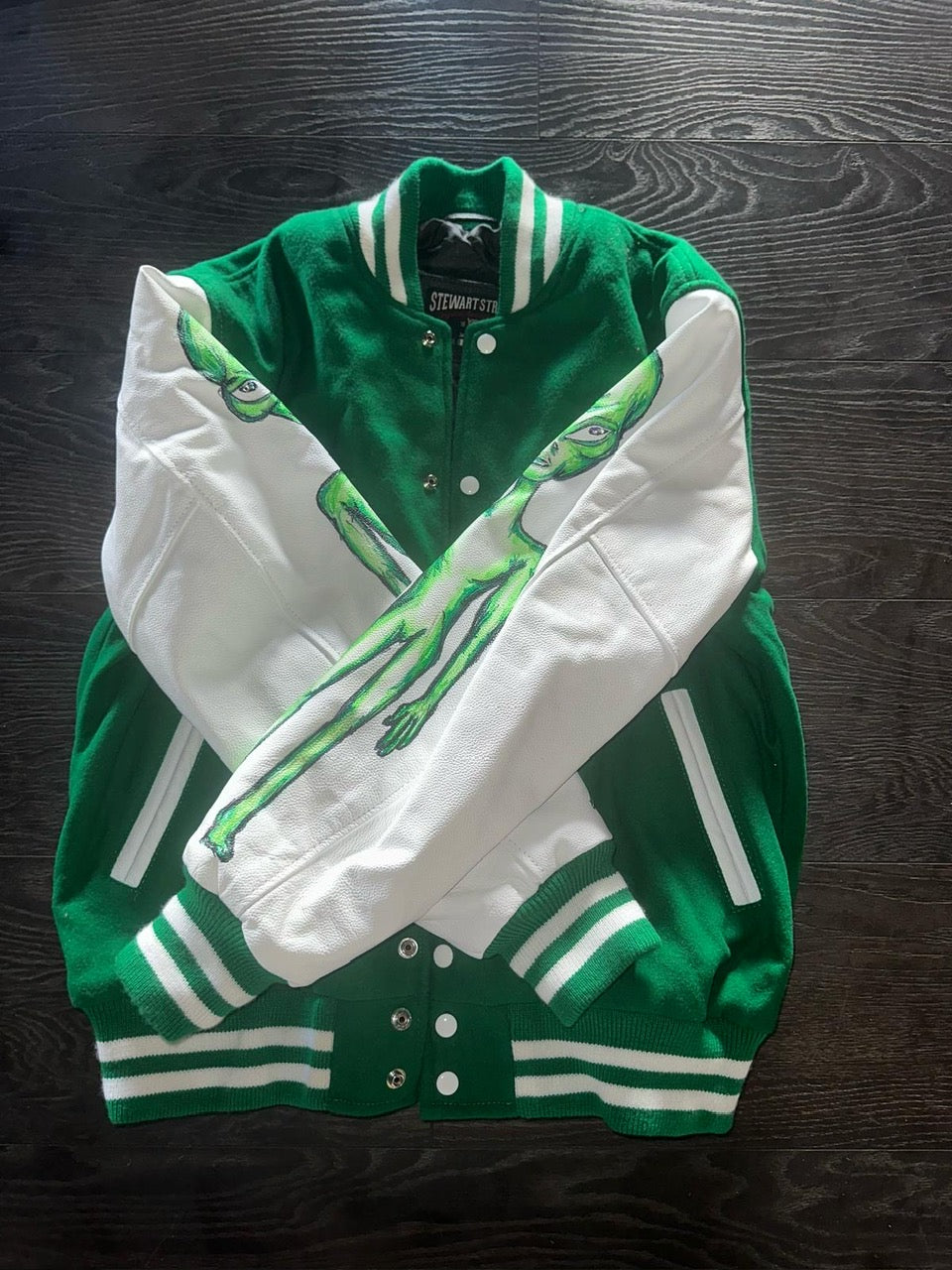 Chris Brown's 11:11 Custom Painted Varsity Jacket