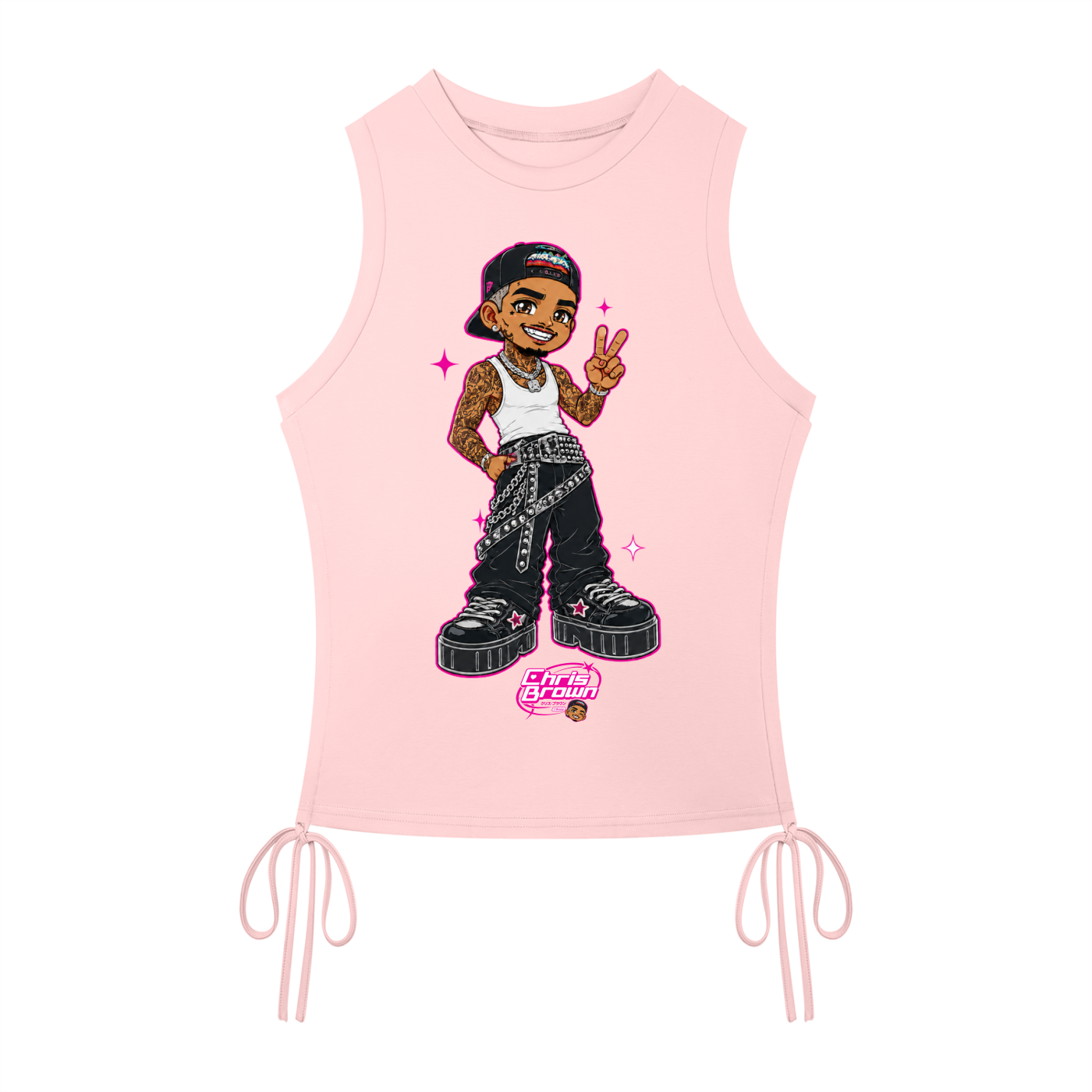 ANIME BREEZY Women’s Drawstring Tank Top