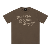 BREAK RULES SCRIPT S/S T-SHIRT