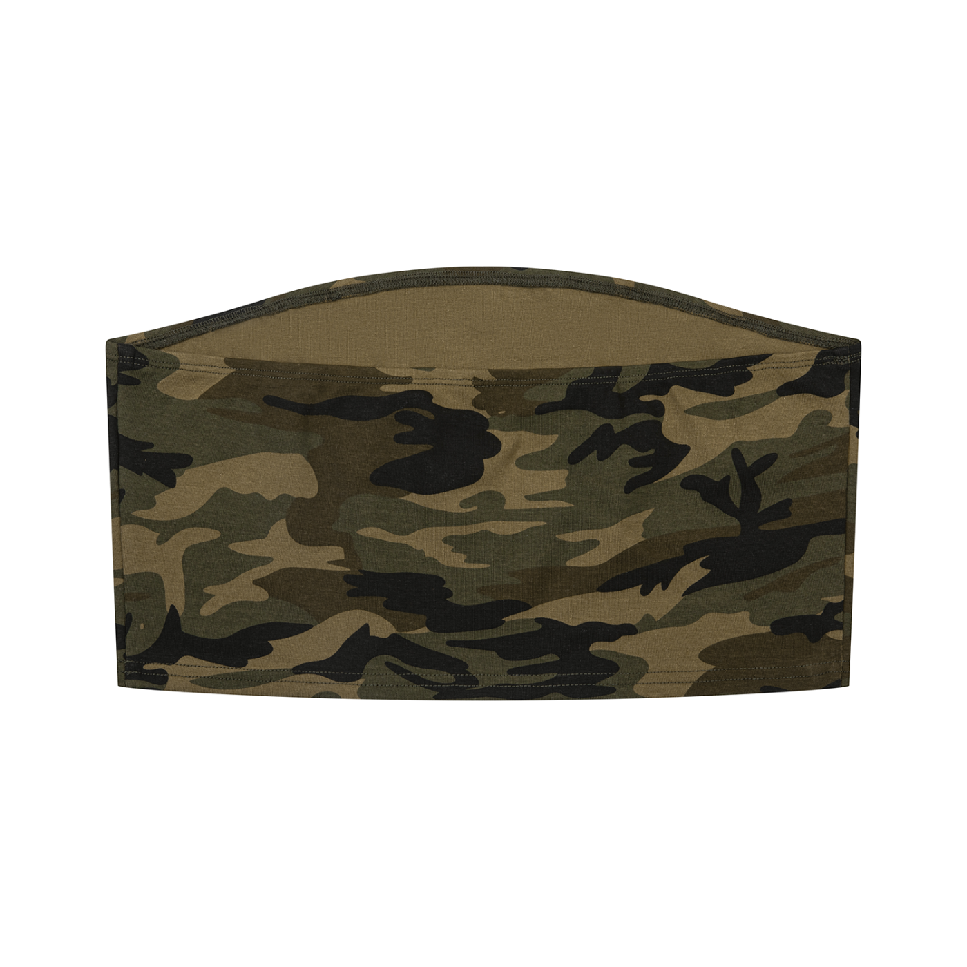 BROWN NAMEPLATE Women’s Camo Cropped Tube Top