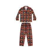 MERRY CHRIS-MAS PLAID WOMEN'S SATIN PAJAMAS