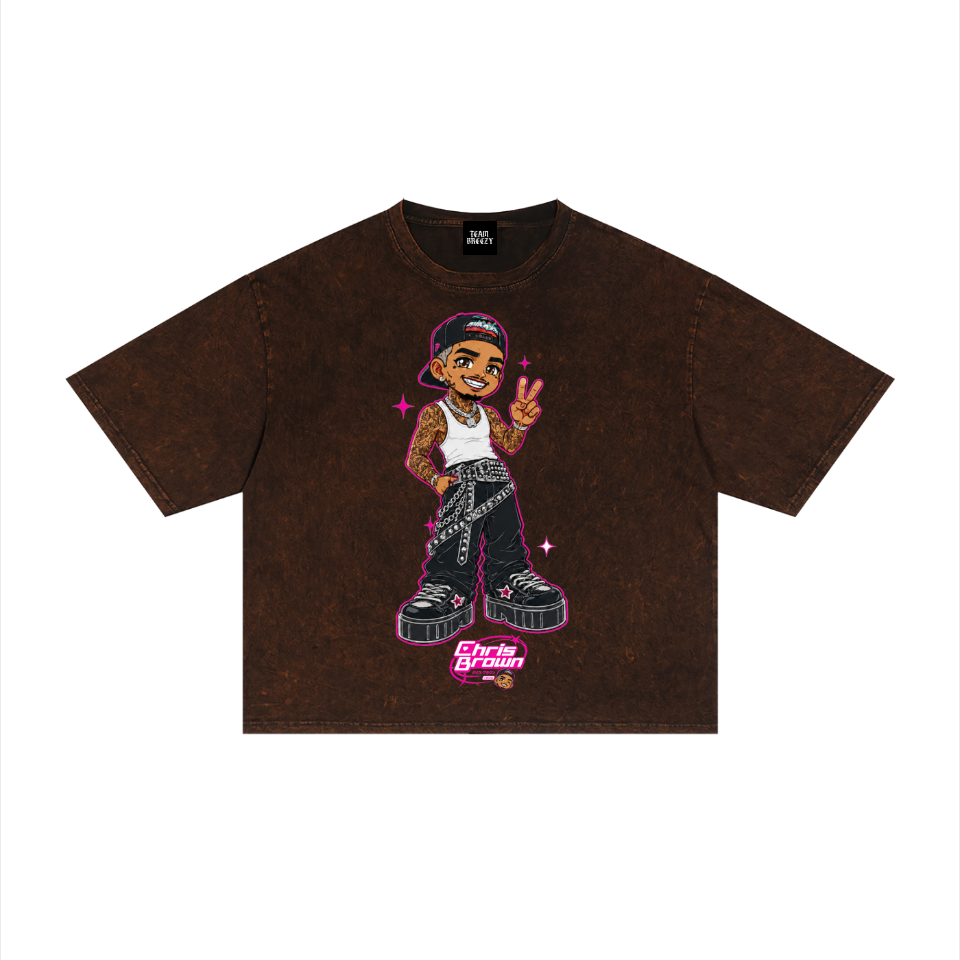 ANIME BREEZY Unisex Mineral Wash Boxy T-Shirt