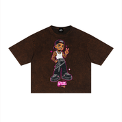 ANIME BREEZY Unisex Mineral Wash Boxy T-Shirt