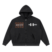 R&B SERIES Sparkles Full Zip Boxy Hoodie