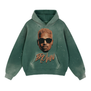 BROWN BIG HEAD HOODIE