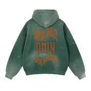 BROWN BIG HEAD HOODIE