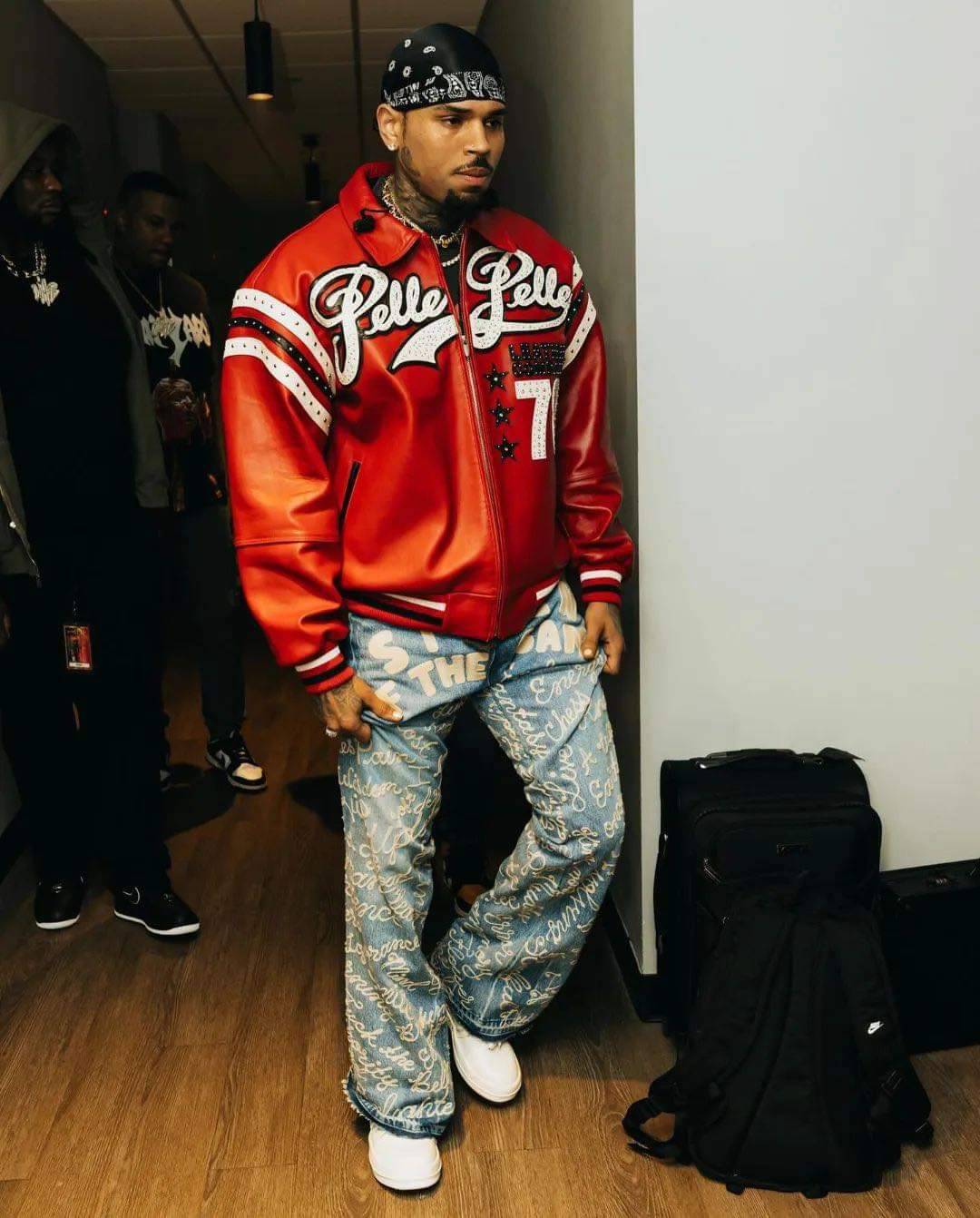 Chris Brown's Worn Pelle Pelle Jacket