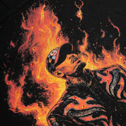 PREMIUM RHINESTONE BREEZY BOWL FLAME CROPPED HOODIE