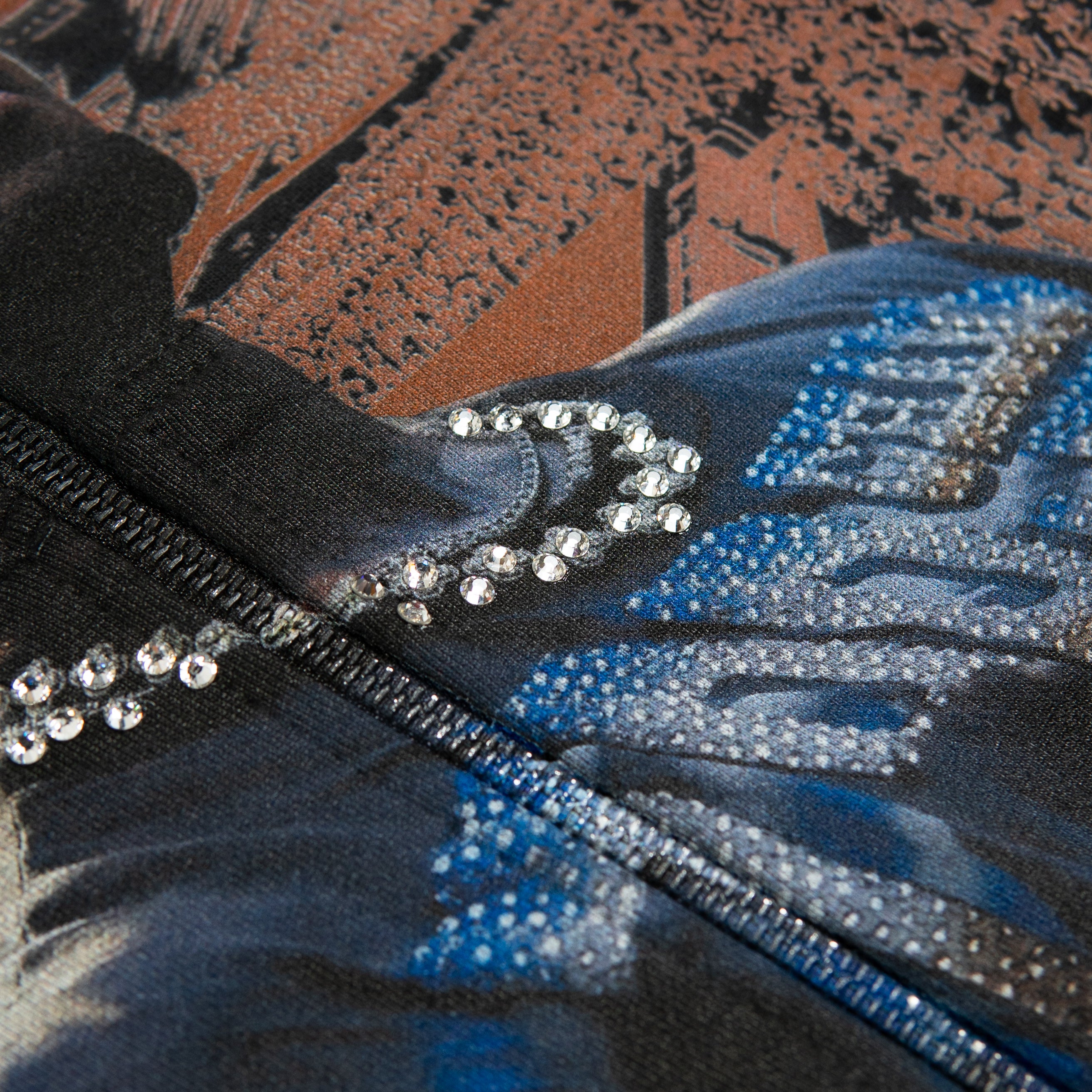PREMIUM RHINESTONE CAGE TO STAGE HOODIE