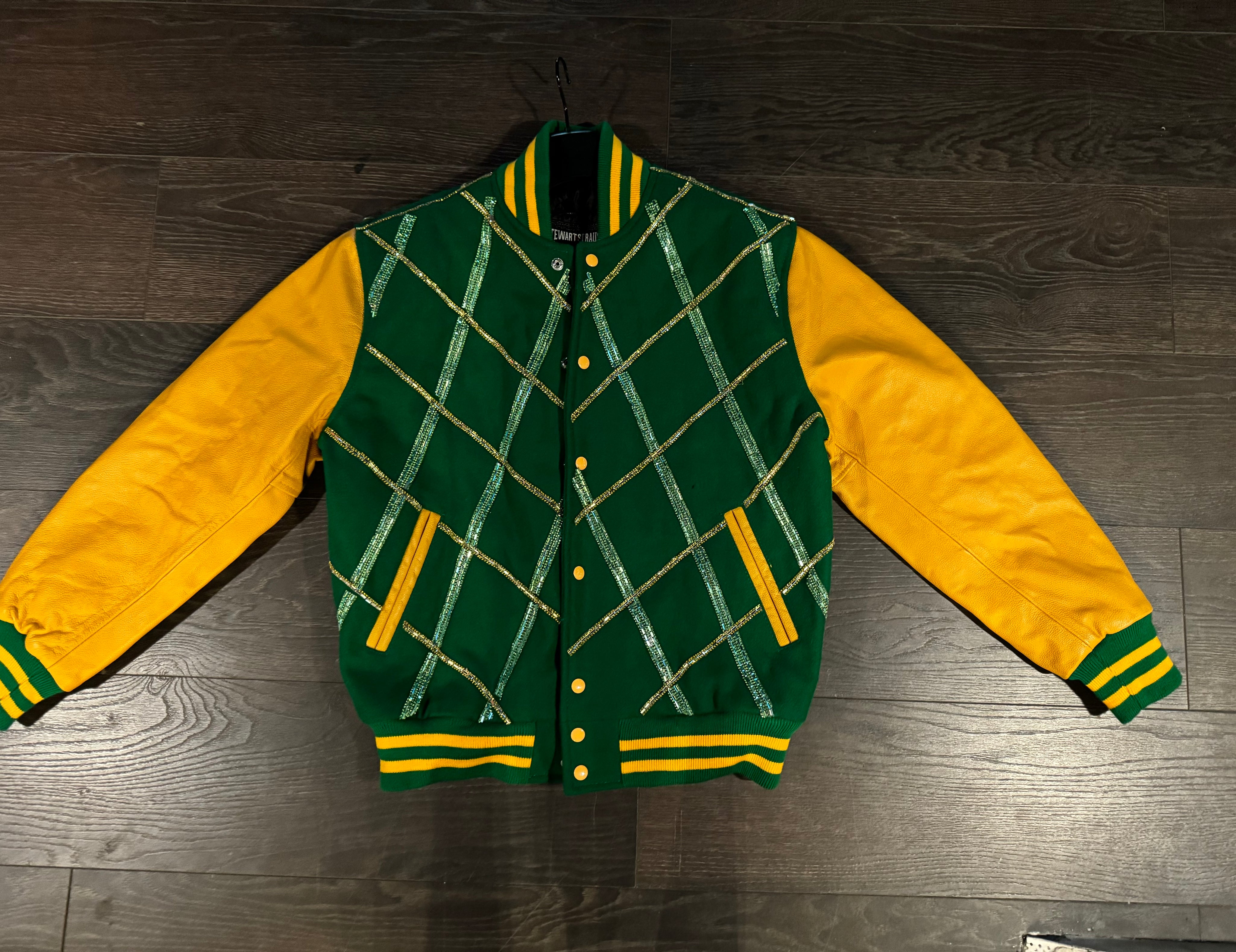 Stewart Strauss Green Varsity Jacket – As Seen on Chris Brown (LG)