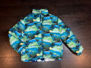 Chris Brown’s Personal ERL Allover Wave-Print Puffer Jacket – Size Large