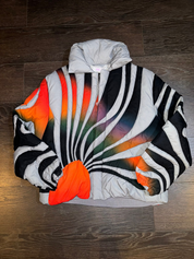 Chris Brown’s ERL Sunset Puffer Jacket – Black & Grey (Size Large)