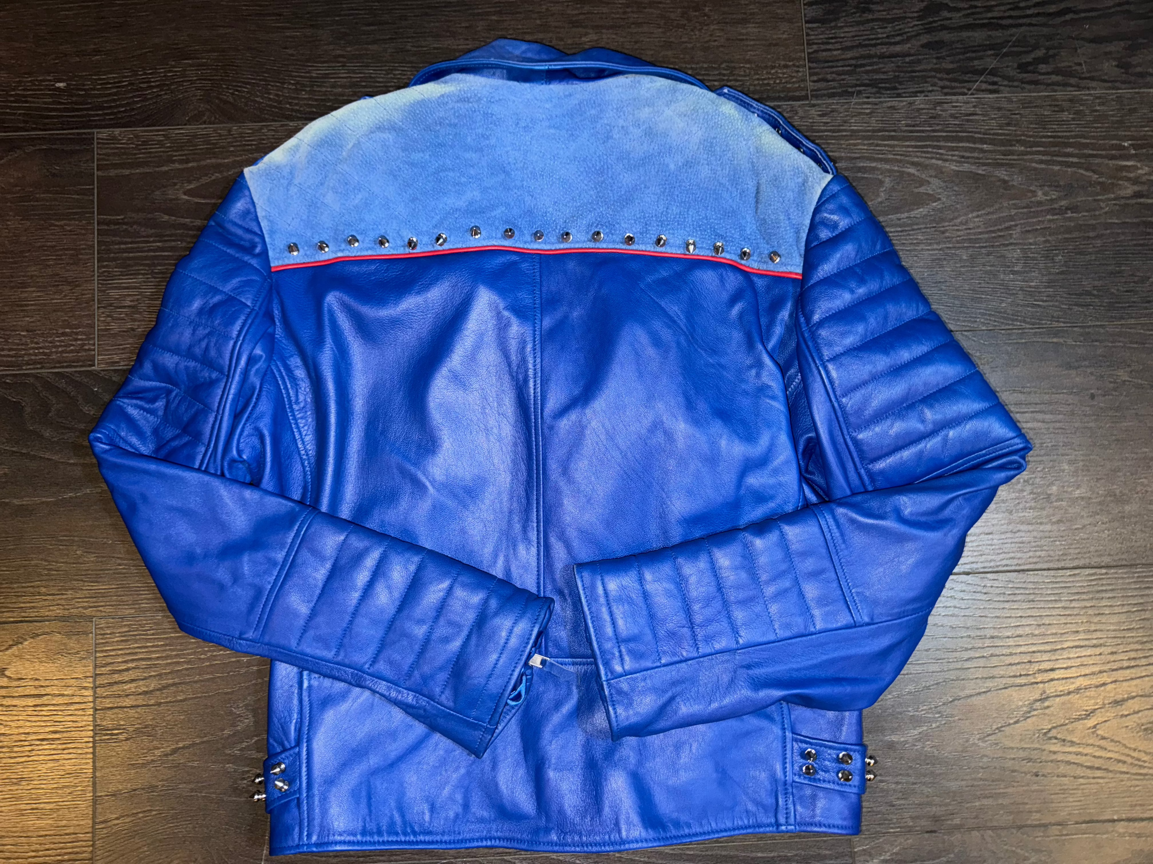 Rare vintage trap star UK blue moto jacket