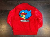 Supreme red wool and leather Simpson varsity - Md