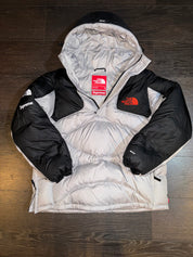 SUPREME NORTH FACE PUFFER BLACK ORANGE GREY