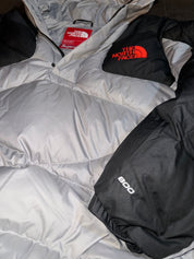 SUPREME NORTH FACE PUFFER BLACK ORANGE GREY