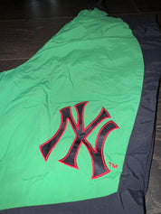 Supreme black and green Yankees windbreaker pants - Lg