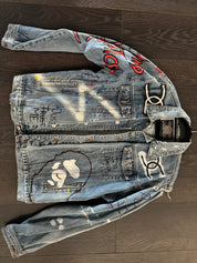 Chris' Hand Painted Friends Denim Jacket