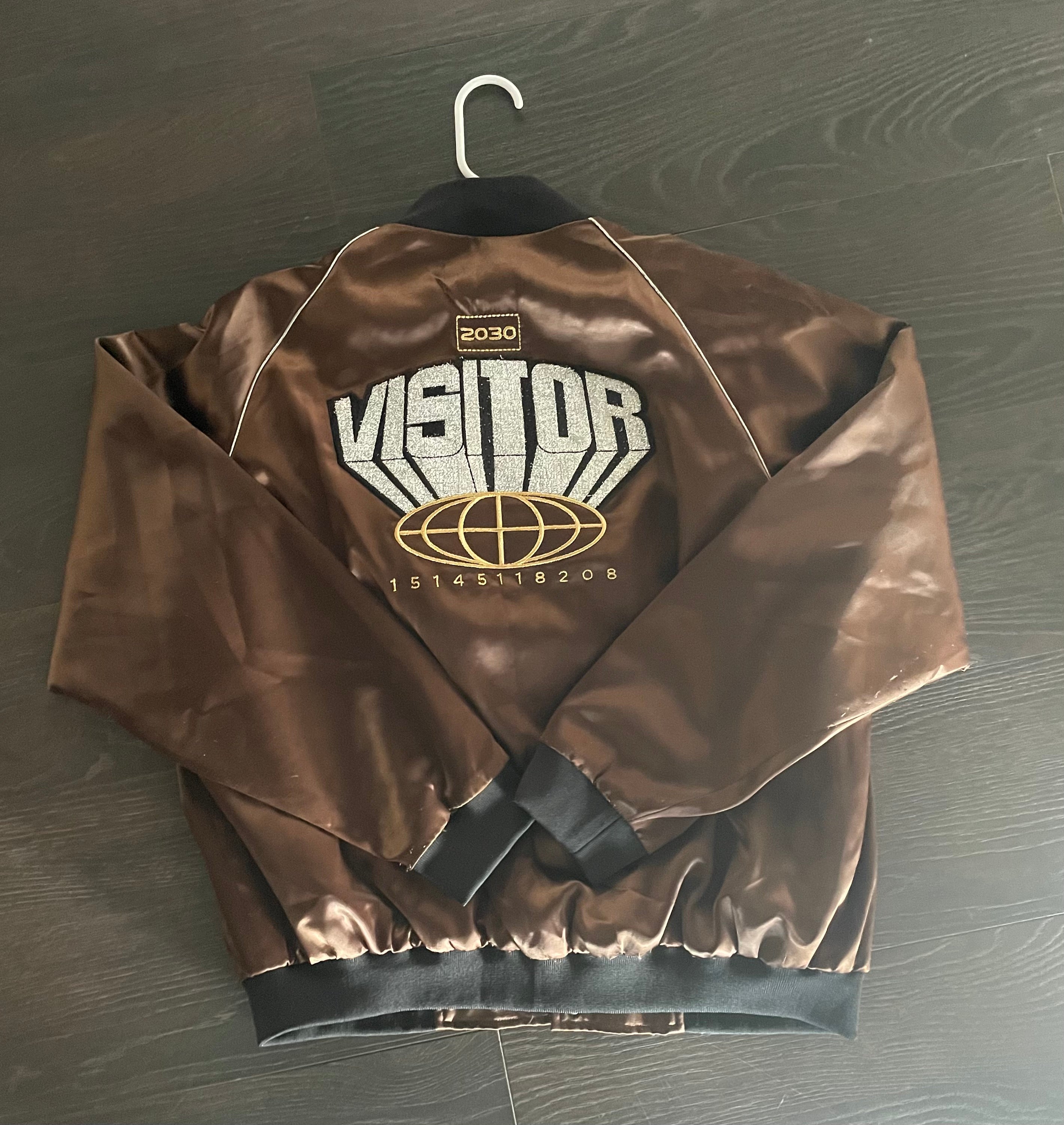 Brown Satin "Visitors" Jacket