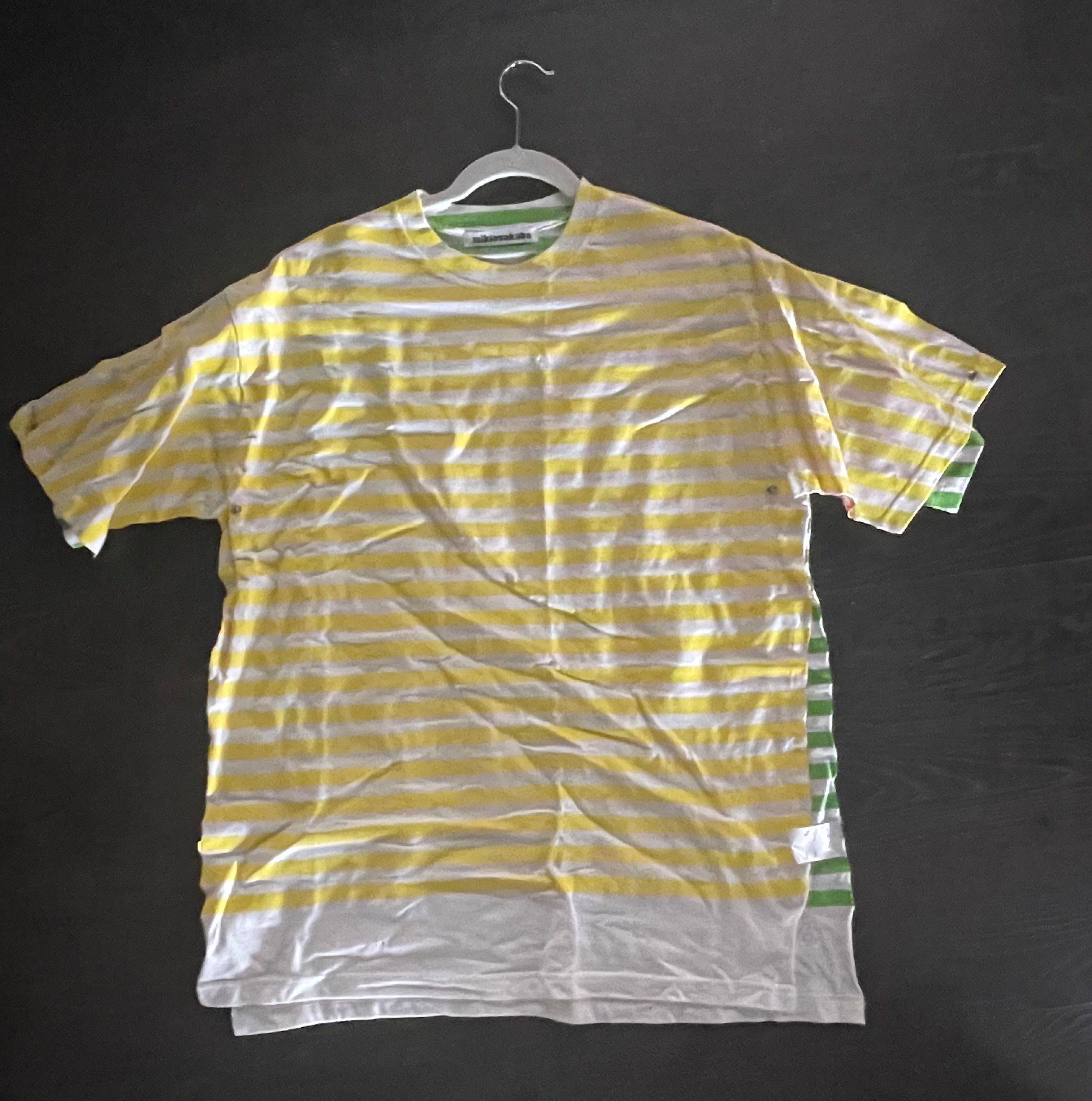 Chris Brown's Striped Rehearsal Tee