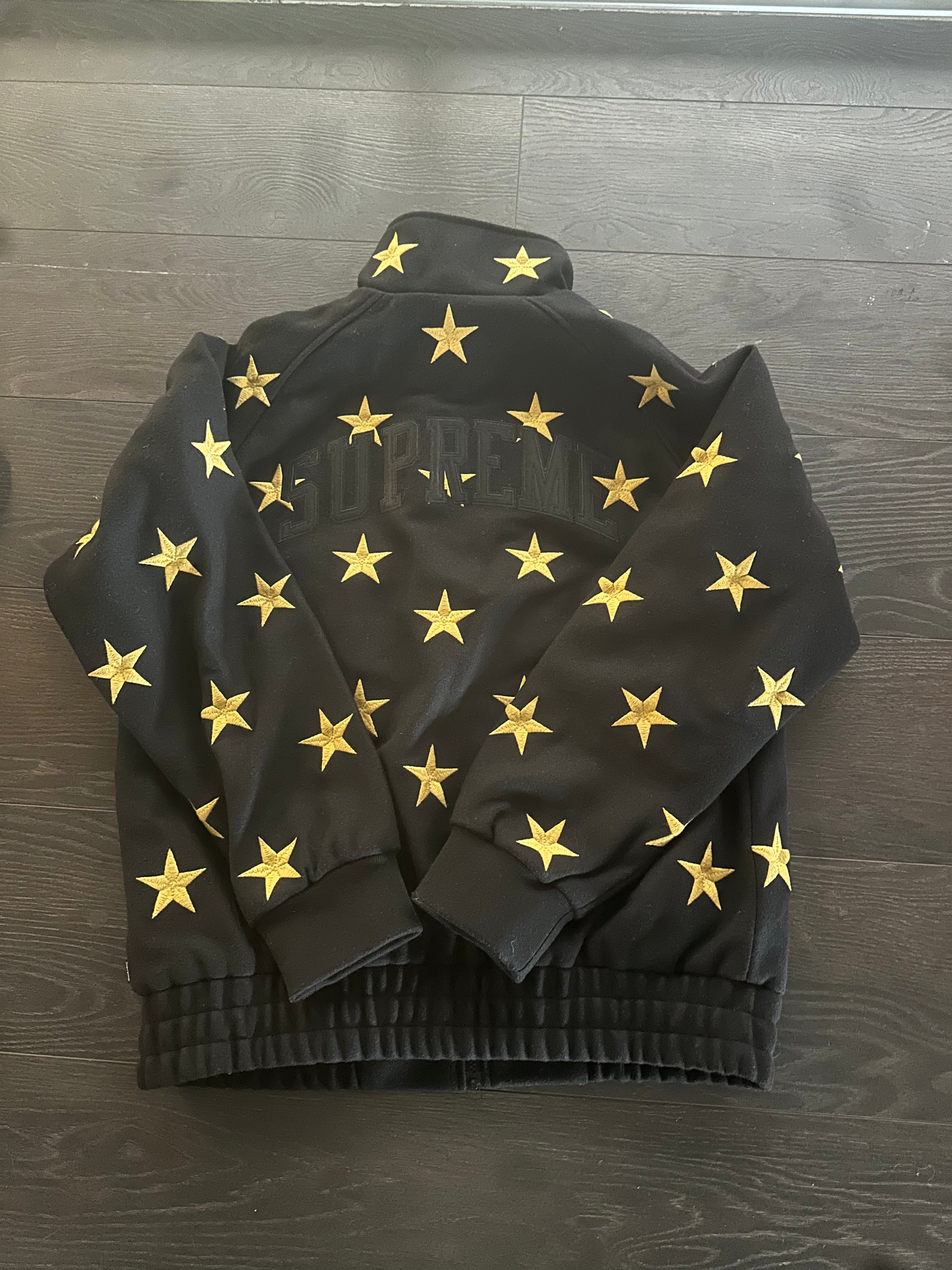 Chris Brown's Supreme Stars Zip Stadium Jacket