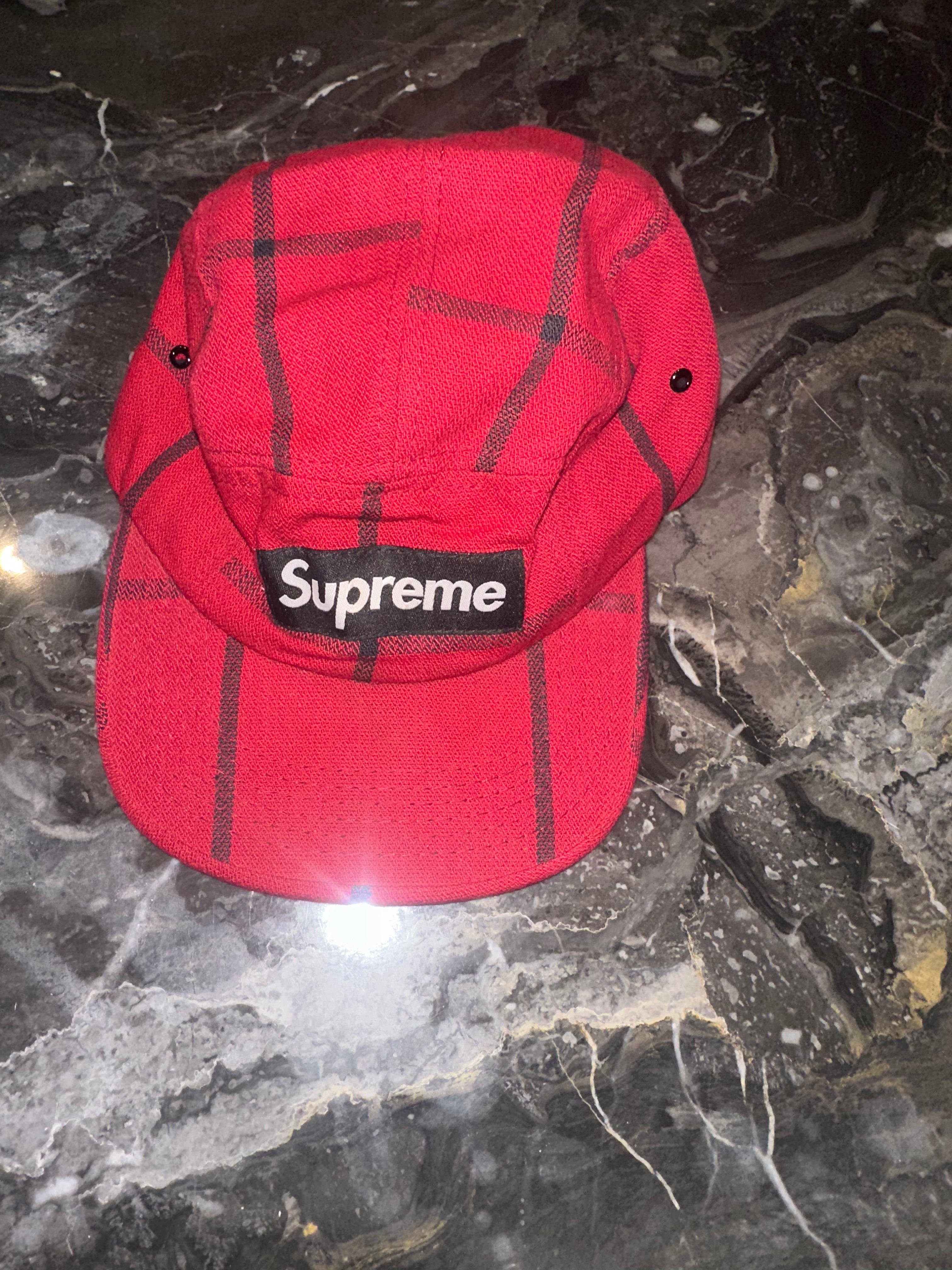 Chris Brown Red Supreme Hat