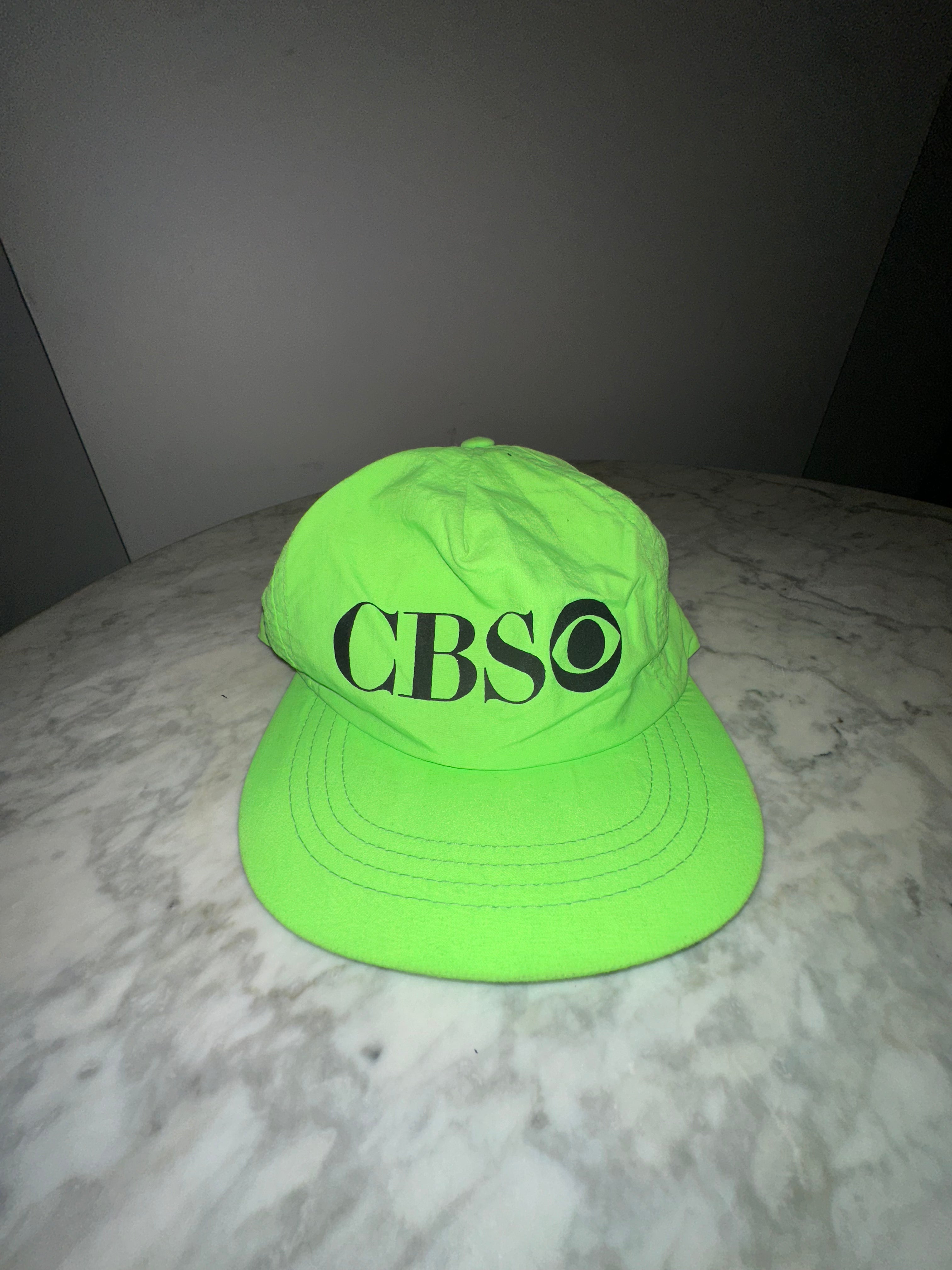 Chris Brown CBS Neon Green Hat