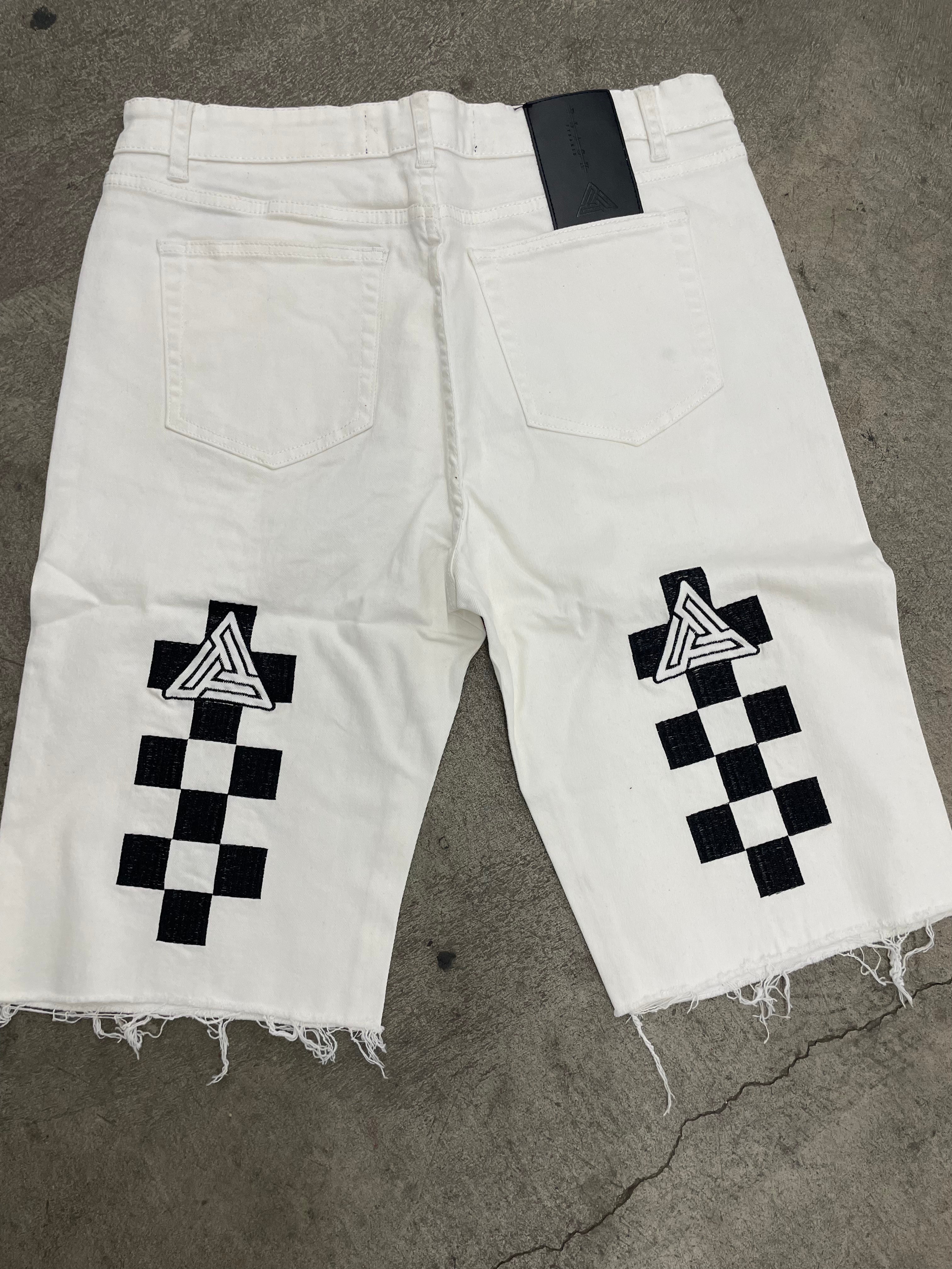 Chris Brown Black Pyramid Shorts
