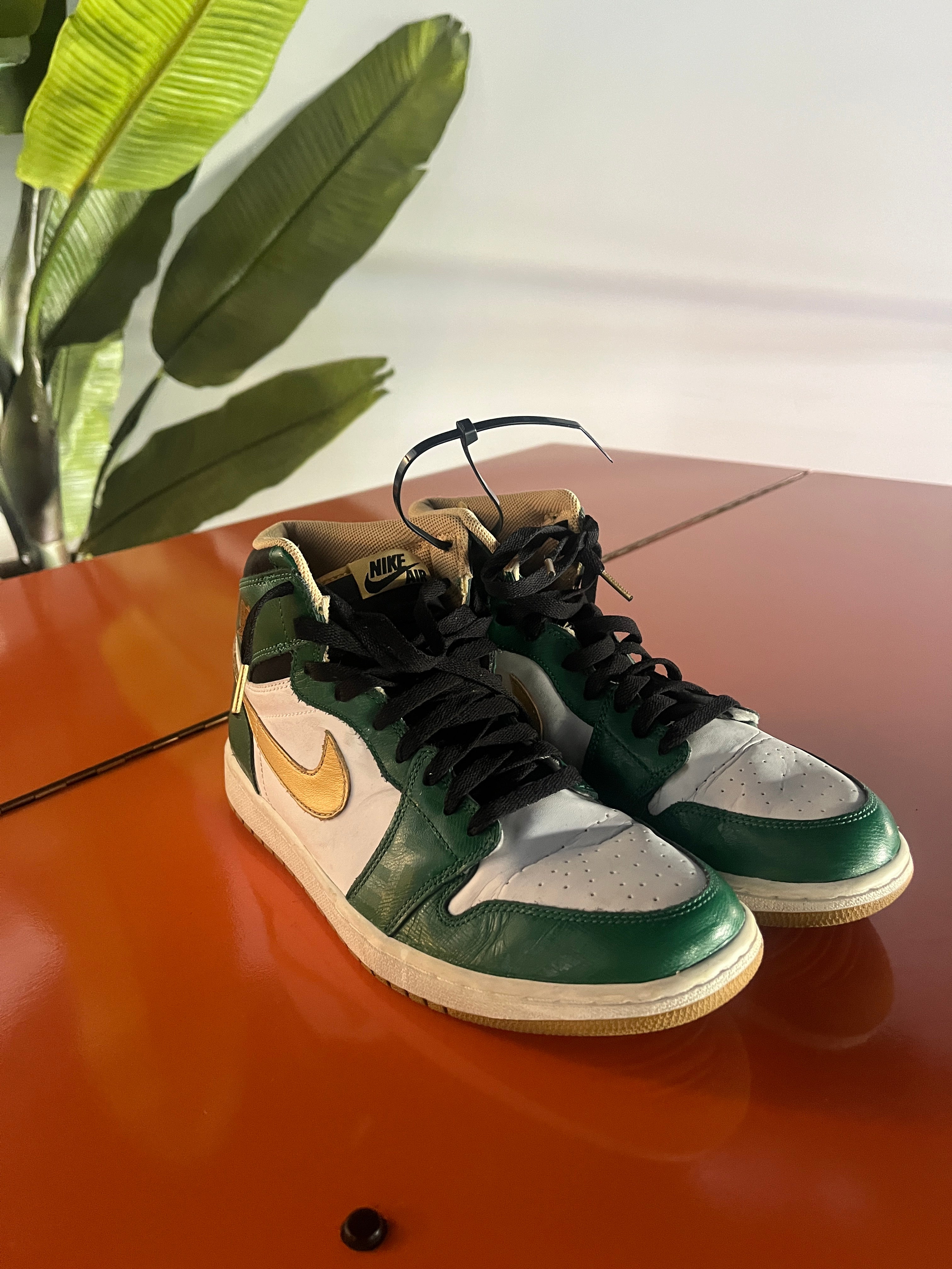 Chris Brown's Nike Air Jordan Retro OG 'Celtic' Sneakers