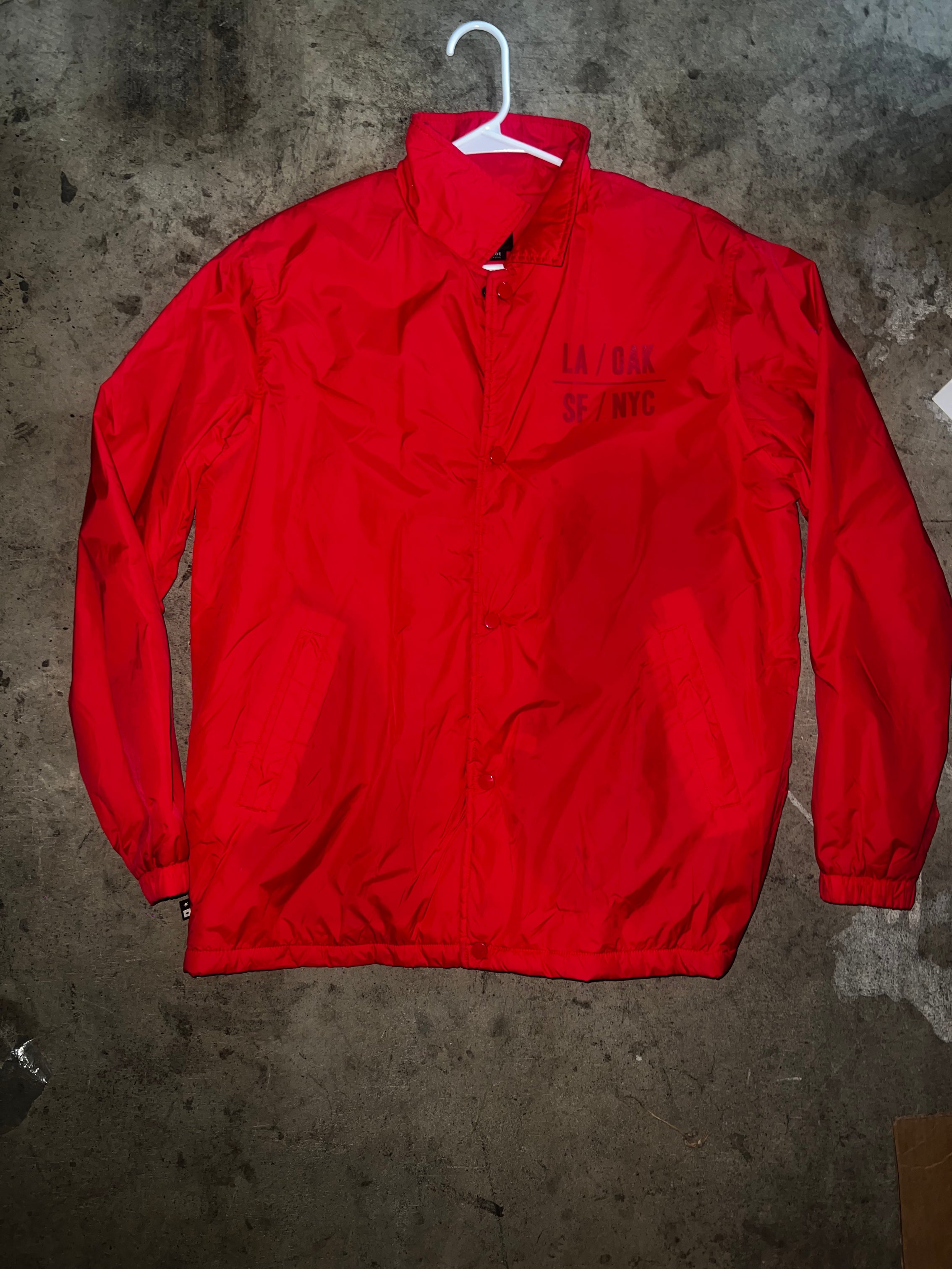 Chris Brown Red Windbreaker Jacket