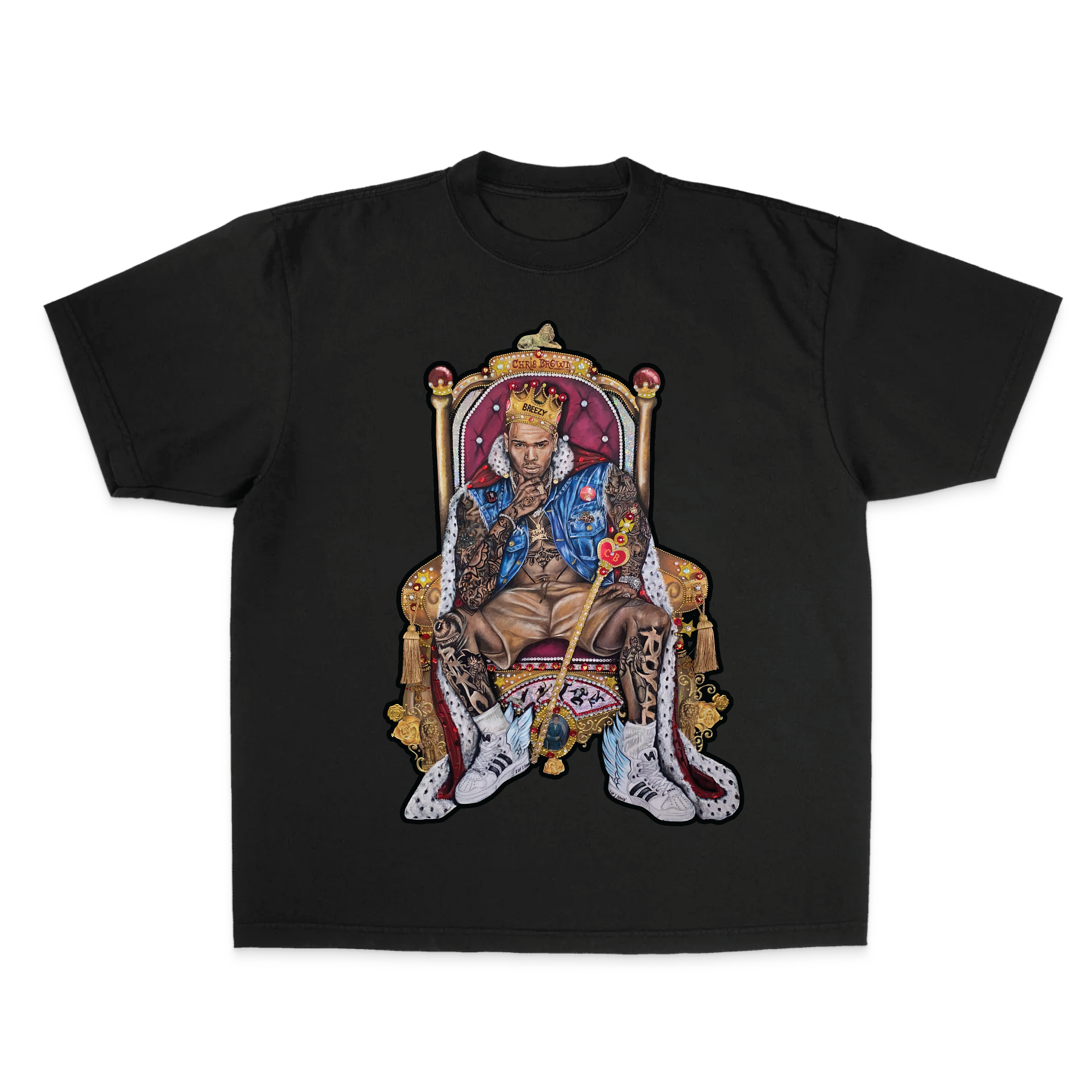 20 YEARS OF CHRIS BROWN" BY ERICA KRISSY S/S T-SHIRT TEAM BREEZY OFFICIAL 20 YEARS OF CHRIS BROWN" BY ERICA KRISSY S/S T-SHIRT TEAM BREEZY OFFICIAL