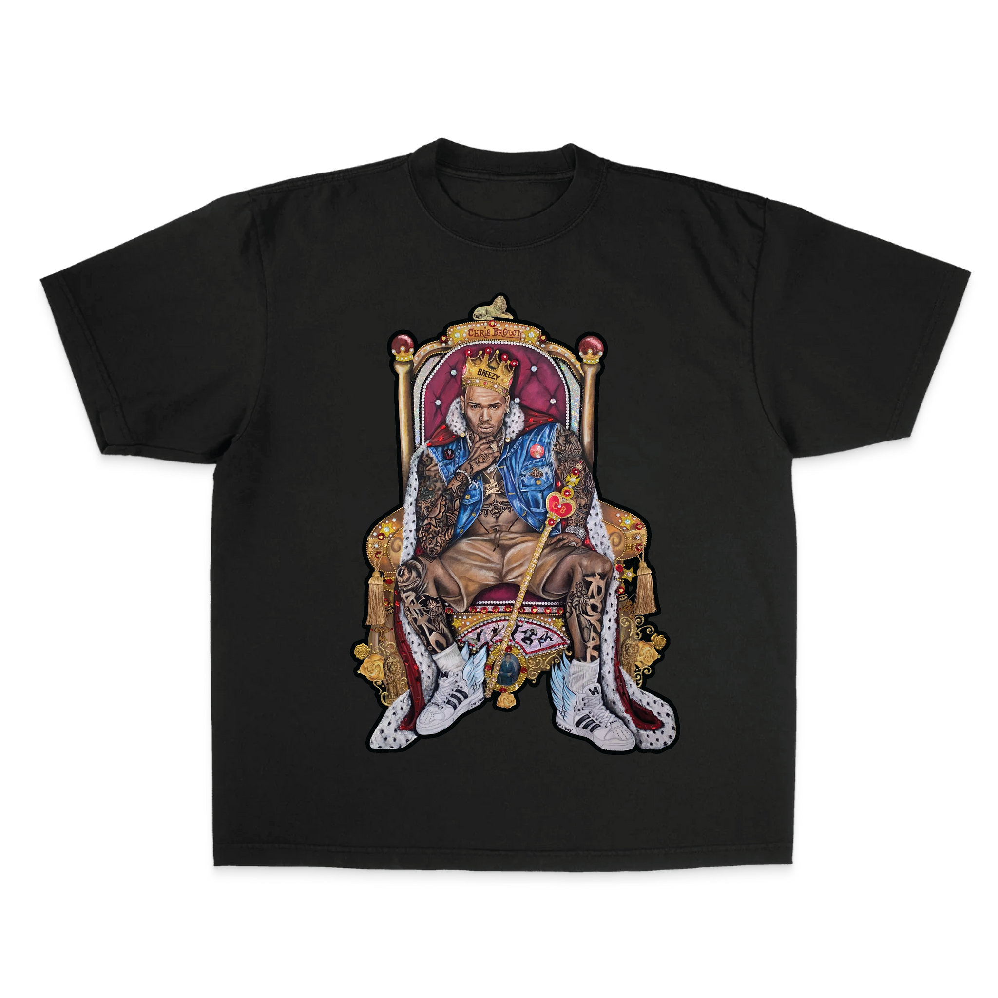 20 YEARS OF CHRIS BROWN" BY ERICA KRISSY S/S T-SHIRT TEAM BREEZY OFFICIAL 20 YEARS OF CHRIS BROWN" BY ERICA KRISSY S/S T-SHIRT TEAM BREEZY OFFICIAL