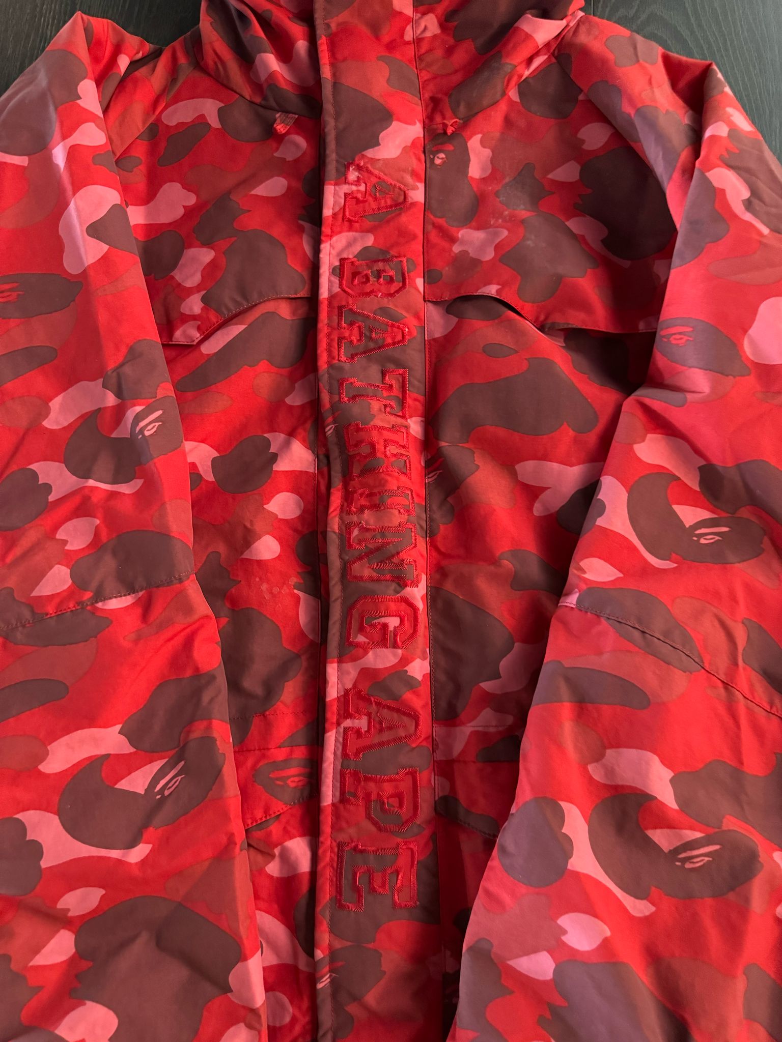 Chris Brown's A Bathing Ape Red Camo Jacket Vintage