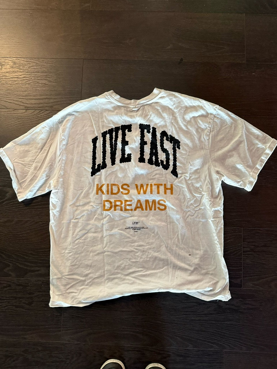 Chris Brown's Rehearsal Tee "Live Fast"