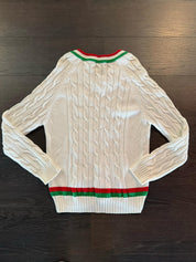 Chris Brown's LaCoste Tennis Knit Sweater