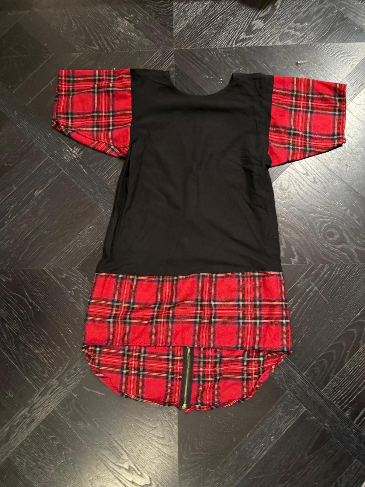 Chris Brown Performance Worn Plaid Red T-Shirt