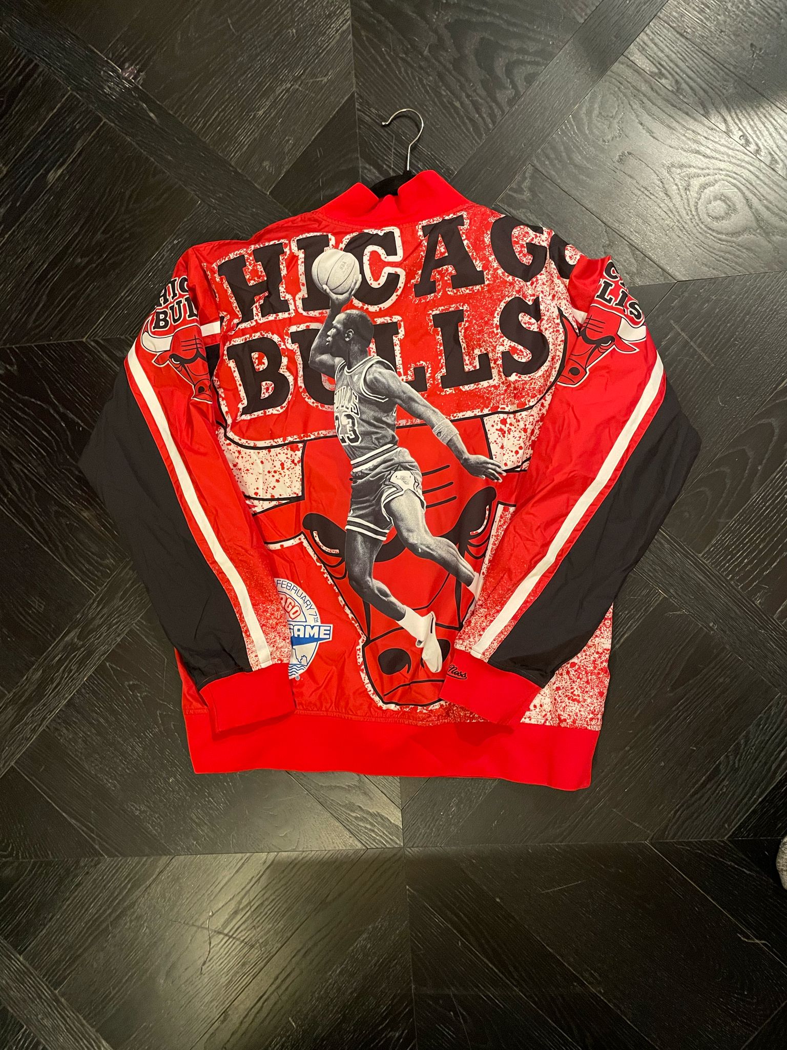 Chris Brown Mitchell & Ness Jordan Bulls 1988 All Star Warm Up Jacket