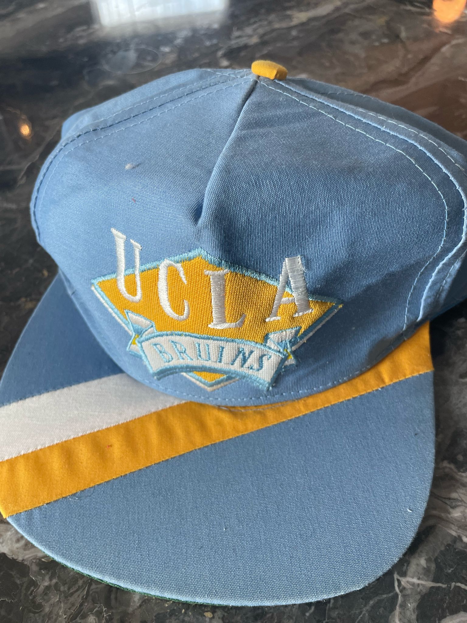 Chris Brown's UCLA Bruns Baby Blue and Yellow Hat