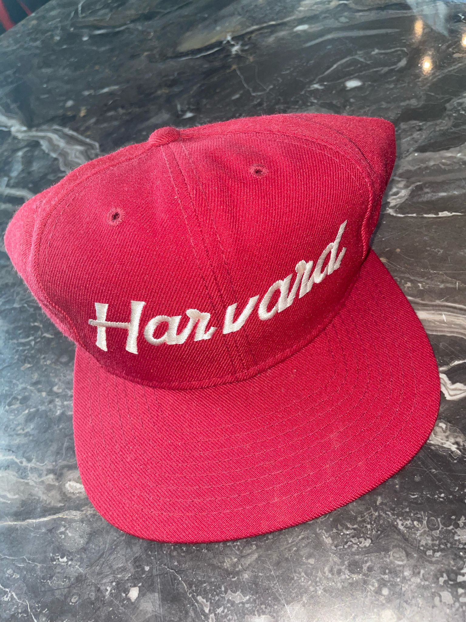 Chris Brown's Red Harvard Cap