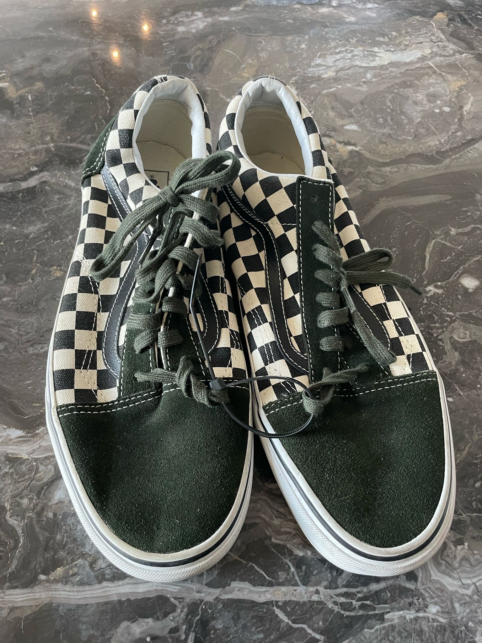 Chris Brown Checkered Vans